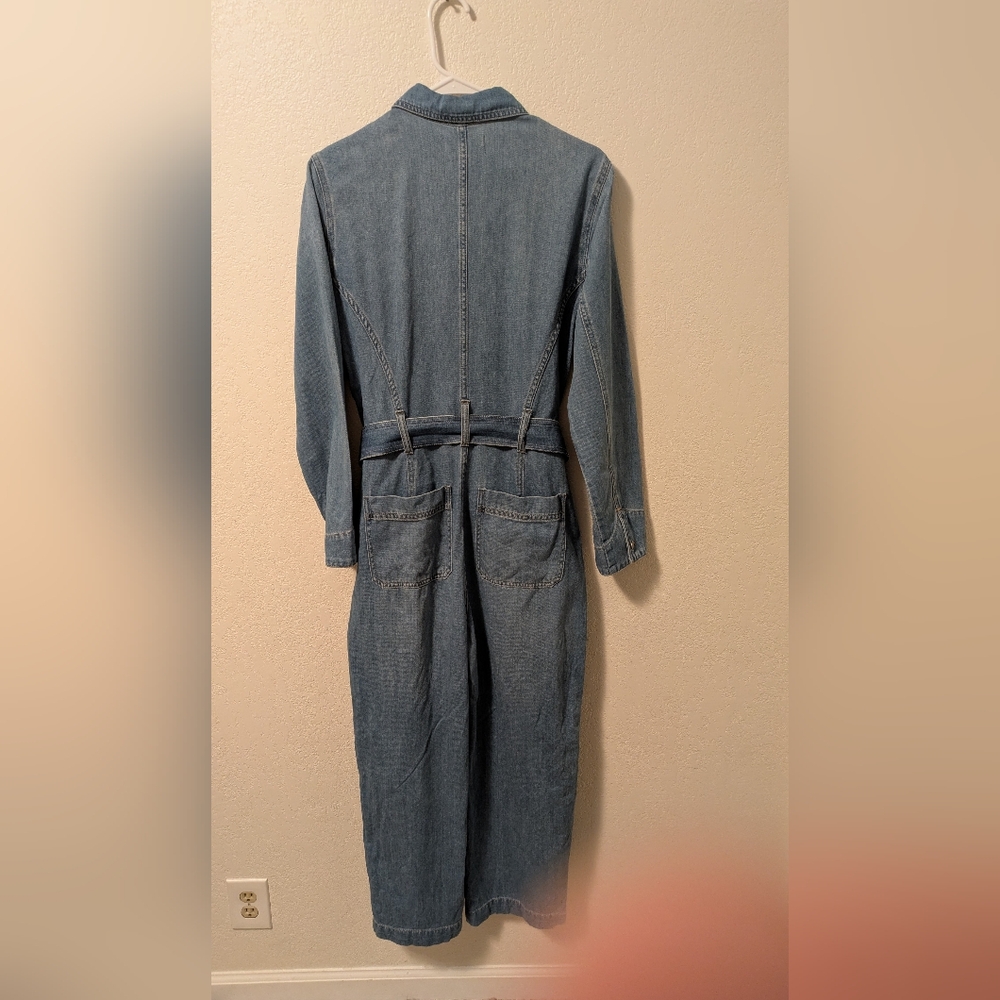Madewell Denim Jumpsuit with Belt - Picture 2 of 5